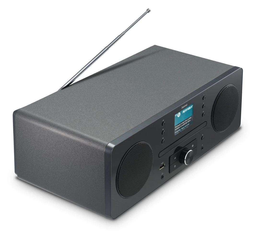 054254 DR1560CBT Bluetooth DAB, DAB+, FM Radio Persönlich  (Schwarz, Grau) 