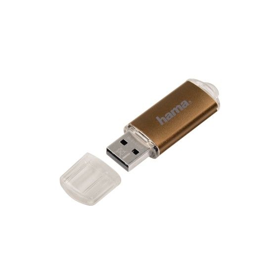 091076 Laeta USB Typ-A Stick 32 GB  (Braun, Transparent) 