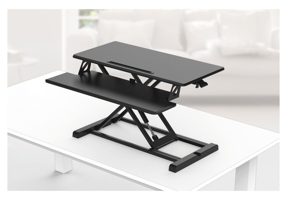 095825 Schreibtischaufsatz höhenverstellbar bis 15 kg  (Schwarz) 