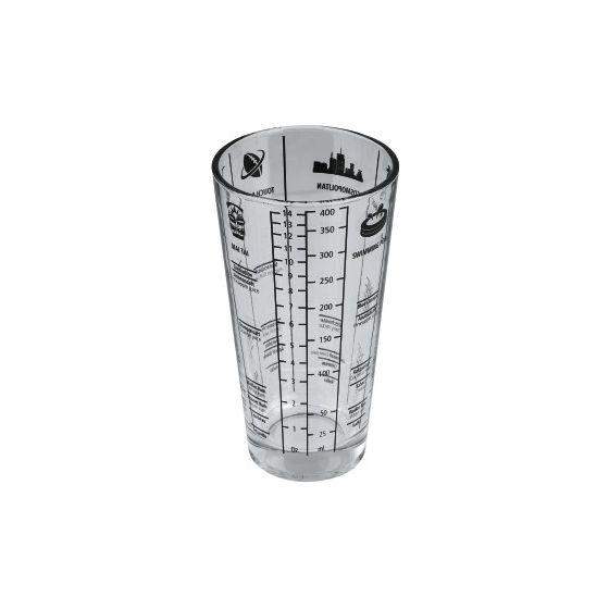 111550 Cocktail-Shaker aus Glas 400ml 8,5 cm 