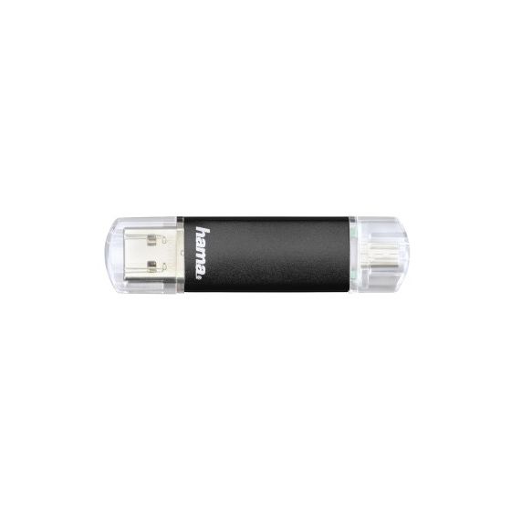 123998 Laeta Twin USB Type-A / Micro-USB Stick 16 GB  (Schwarz) 