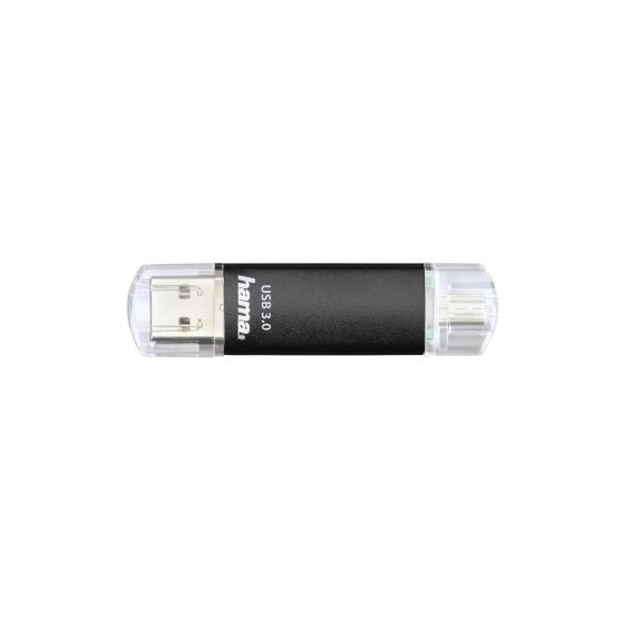 124001 Laeta Twin USB Type-A / Micro-USB Stick 128 GB  (Schwarz) 