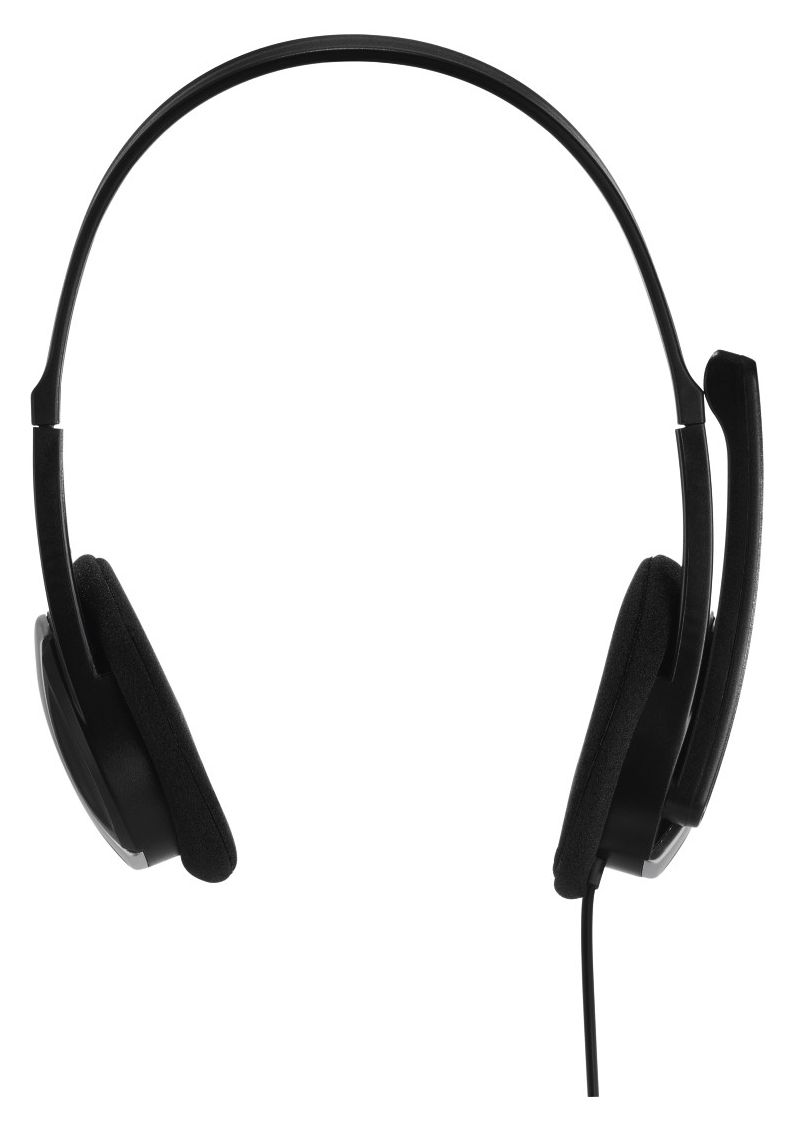 139900 Essential HS200 Ohraufliegender Kopfhörer Kabelgebunden  (Schwarz, Silber) 