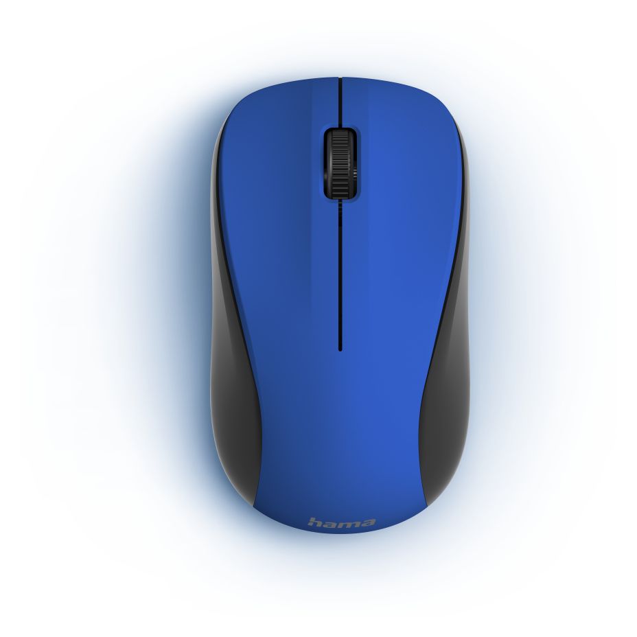 173021 MW-300 V2 1200 DPI Büro Maus Optisch  (Schwarz, Blau) 