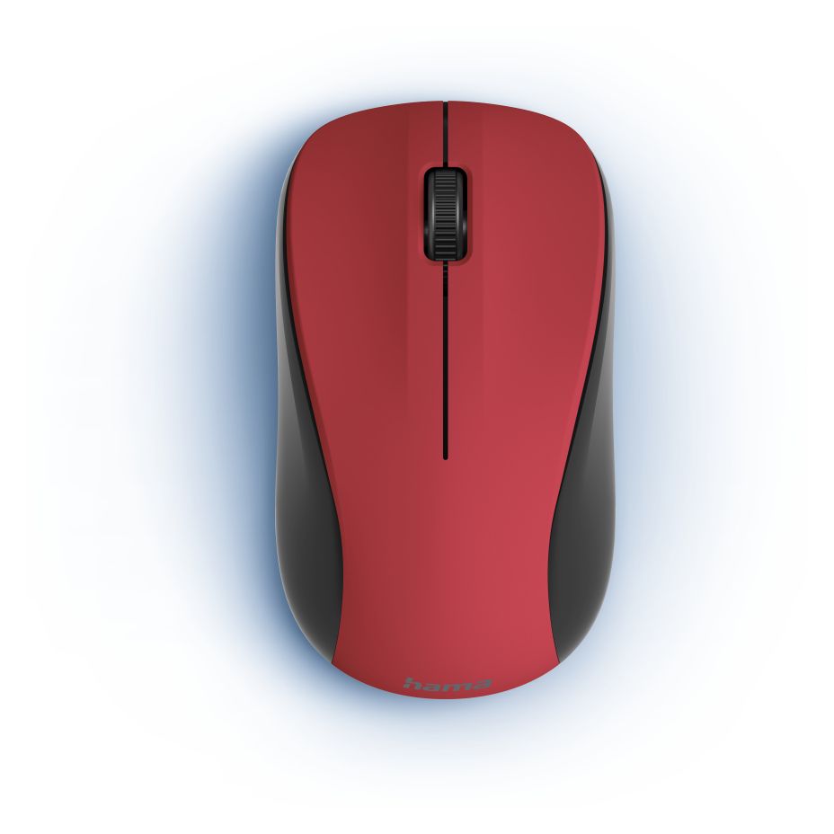 173022 MW-300 V2 1200 DPI Büro Maus Optisch  (Schwarz, Rot) 
