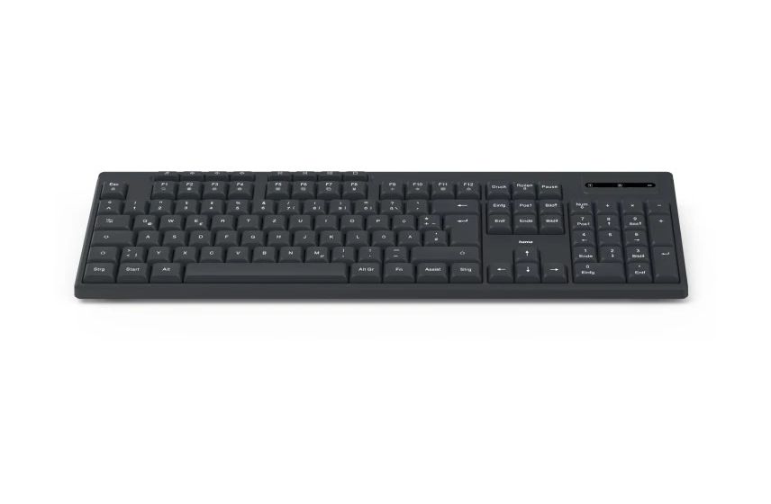 173055 WK-200 Heimbüro Tastatur RF Wireless 2.4 GHz  (Schwarz) 