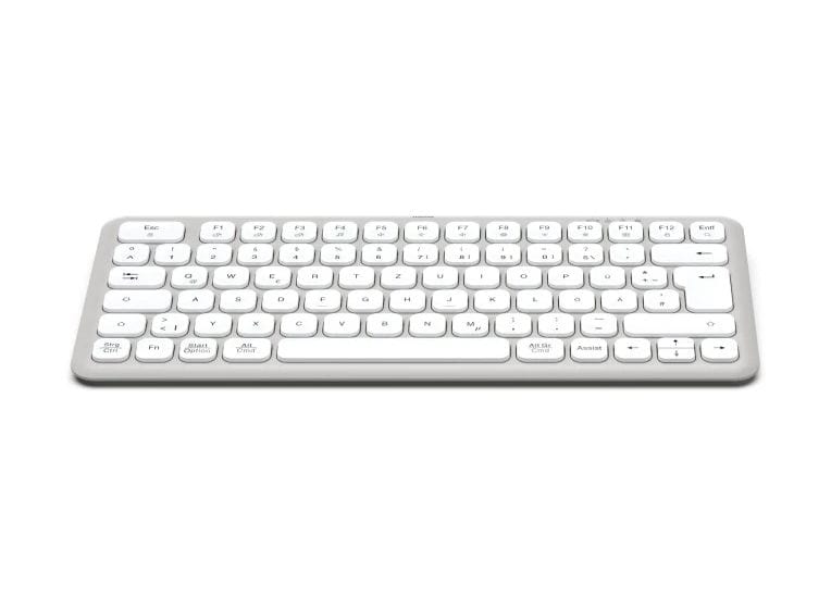 173060 WK-500 Heimbüro Tastatur RF Wireless + Bluetooth 2.4 GHz  (Grau, Weiß) 