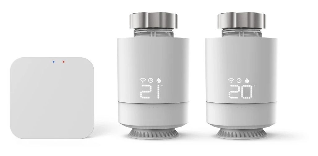 176662 smarte Heizungssteuerung 2x smartes Heizkörperthermostat + Zentrale WLAN  (Weiß) 