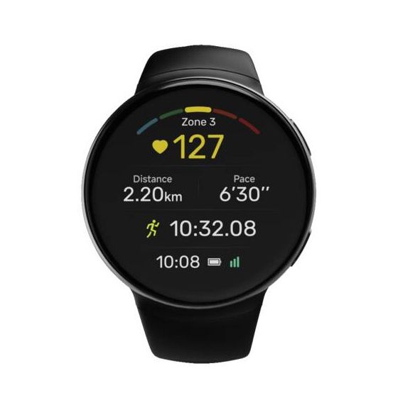 178694 7070 44 mm Smartwatch Rund IP68  (Schwarz) 