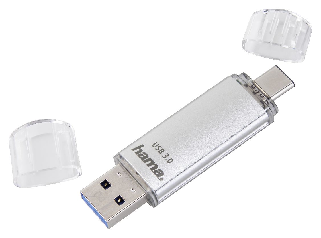 181073 C-Laeta USB Type-A / USB Type-C Stick 128 GB  (Silber) 