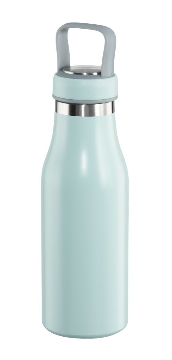 181587 Isolierflasche 0,5l Edelstahl  (Blau, Edelstahl) 