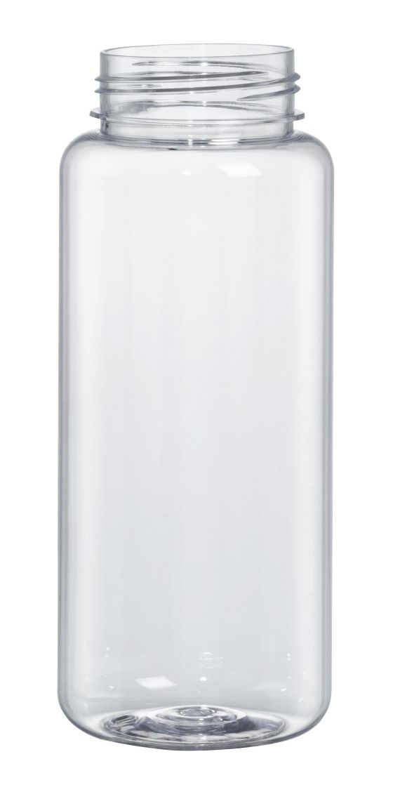 181593 Trinkflasche 1,25l Kunststoff, Silikon  (Transparent) 