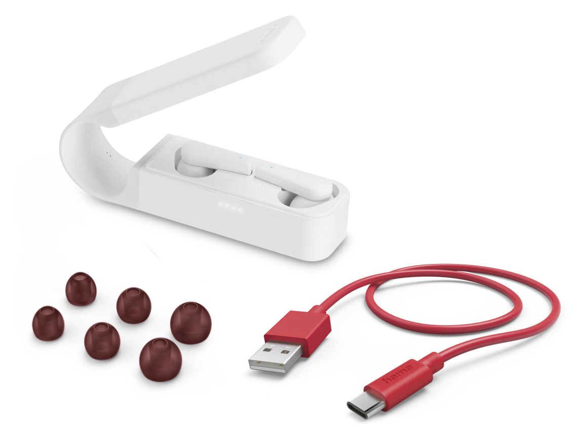 184104 Spirit Pocket In-Ear Bluetooth Kopfhörer Kabellos TWS 6 h Laufzeit  (Weiß) 