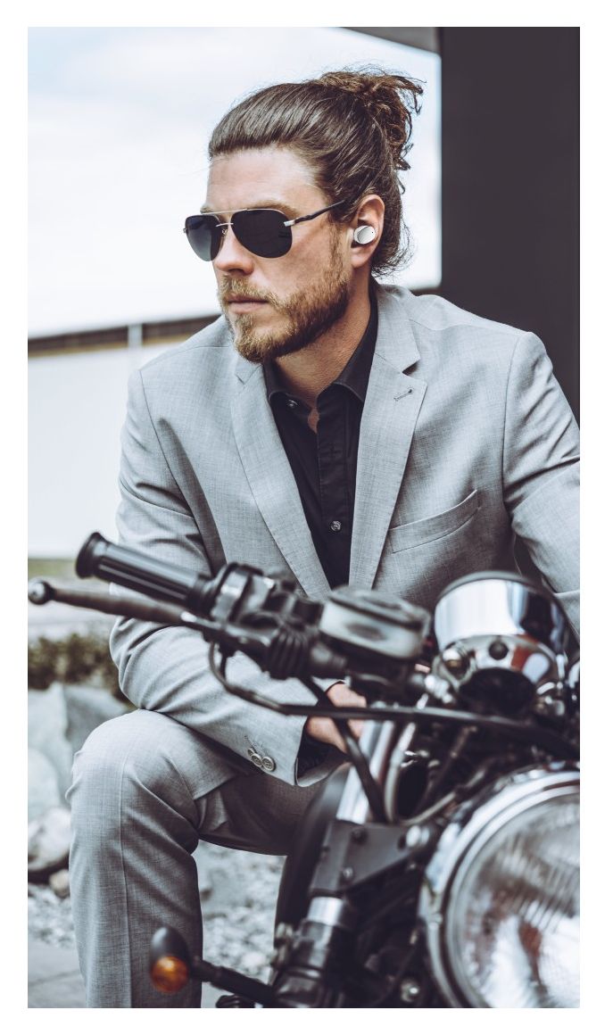 184109 Spirit Pure In-Ear Bluetooth Kopfhörer kabellos 5 h Laufzeit IPX5  (Weiß) 