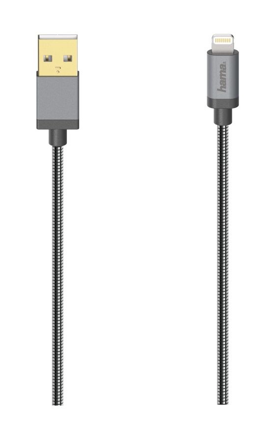 200501 Lightning auf USB A Männlich 0,75 m  (Anthrazit) 
