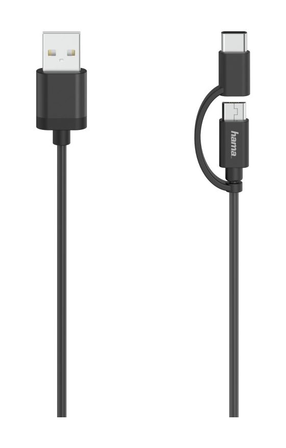 200616 0,48 Gbit/s USB A auf USB C/Micro-USB A Männlich 0,75 m  (Schwarz) 