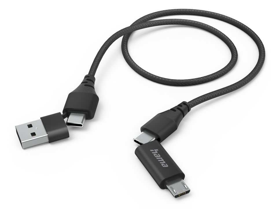 201537 0,48 Gbit/s USB A/USB C auf USB C/Micro-USB B Männlich 1,5 m  (Schwarz) 