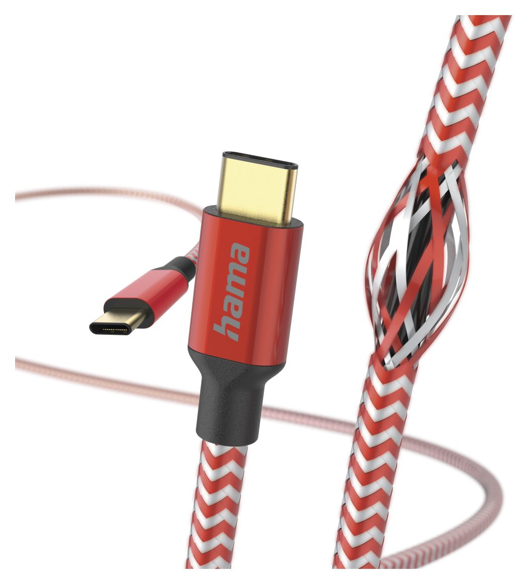 201560 Reflective 0,48 Gbit/s USB C auf USB C Männlich 1,5 m  (Rot) 