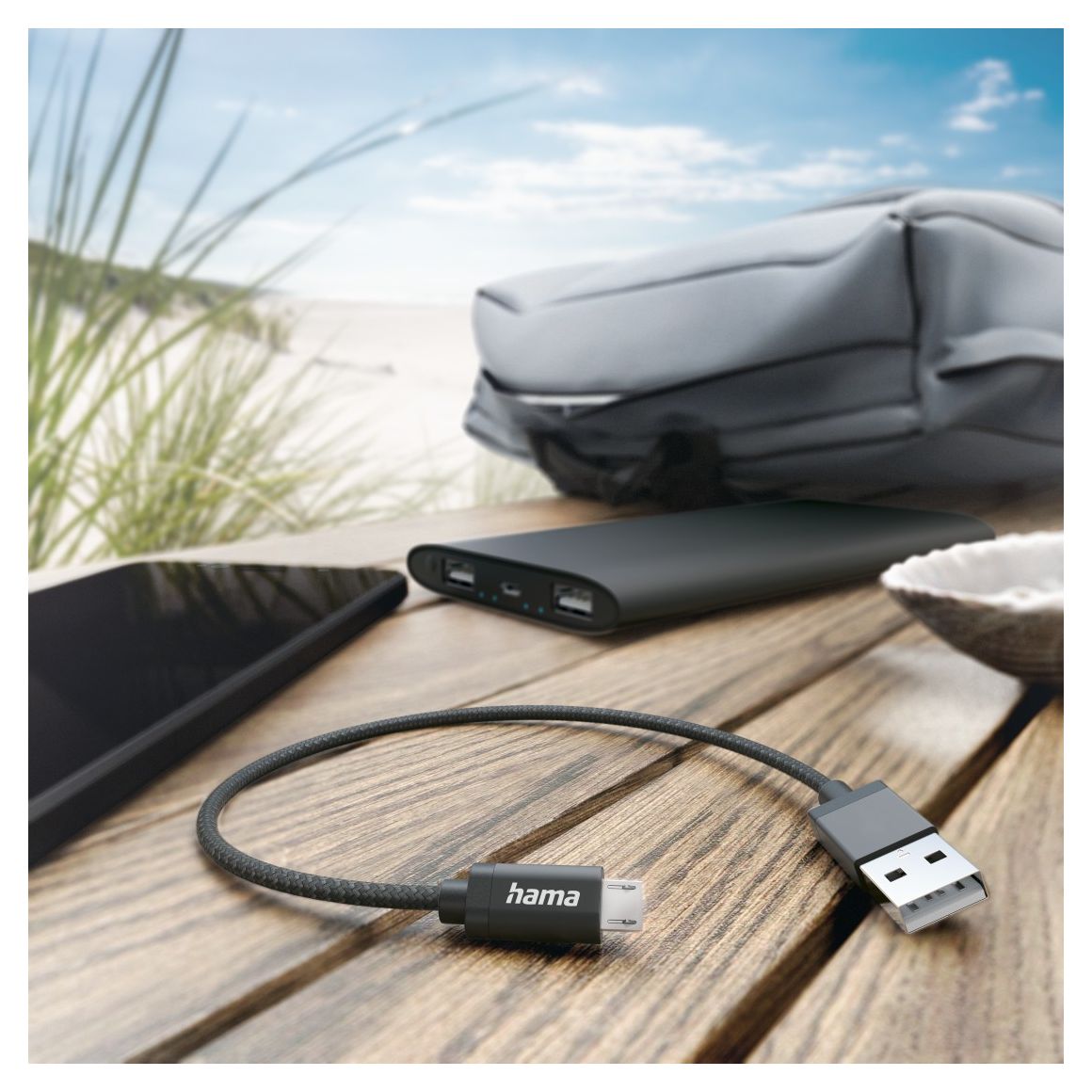 201583 0,48 Gbit/s Stecker USB A auf Micro-USB A 0,2 m  (Schwarz) 