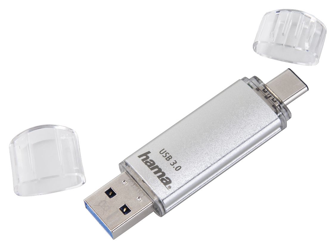 213109 C-Laeta USB Type-A / USB Type-C Stick 128 GB  (Silber) 