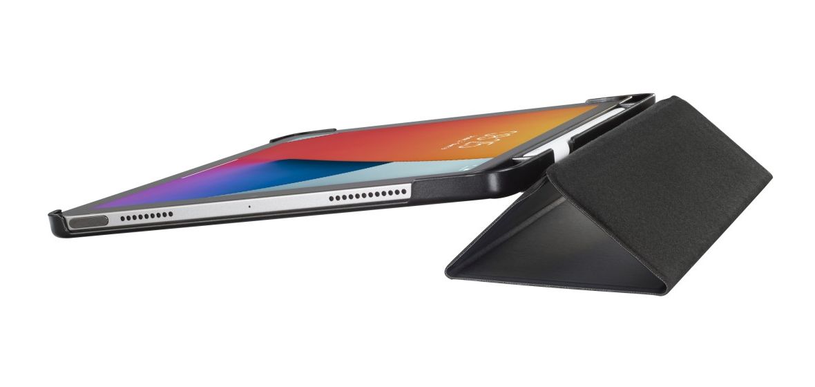 216415 Fold Flip case aus Kunststoff für Apple iPad Air 10.9" (4. Gen./2020) bis 27,7 cm (10.9") Staubresistent, Kratzresistent mit Magnetverschluss (Schwarz) 