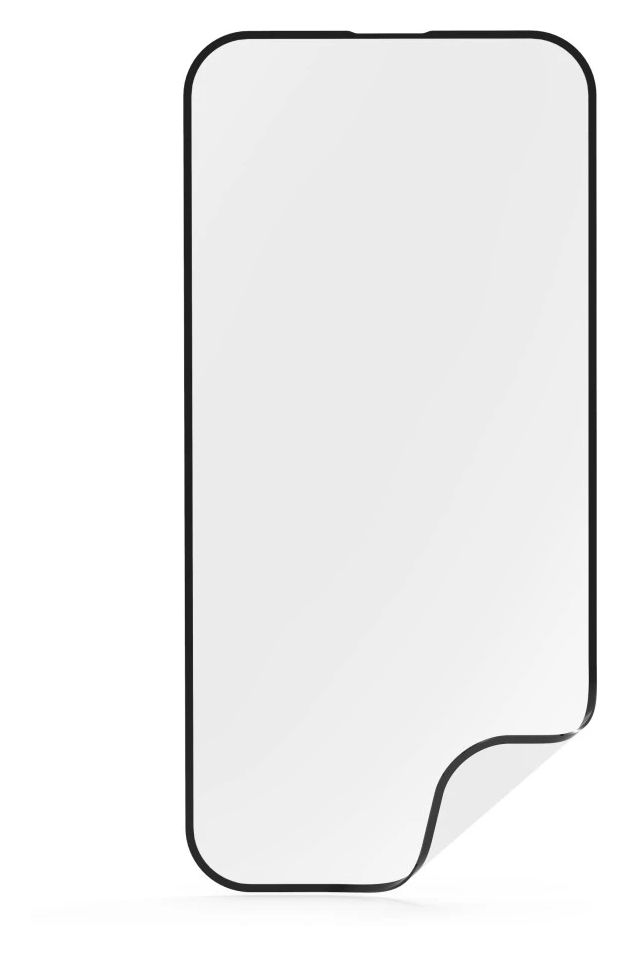 222790 Super Hybrid Klare Bildschirmschutzfolie Kunststoff 9H für  Apple iPhone 16 Pro Schlagfest, Kratzresistent, Splitterfrei, Schockresistent 