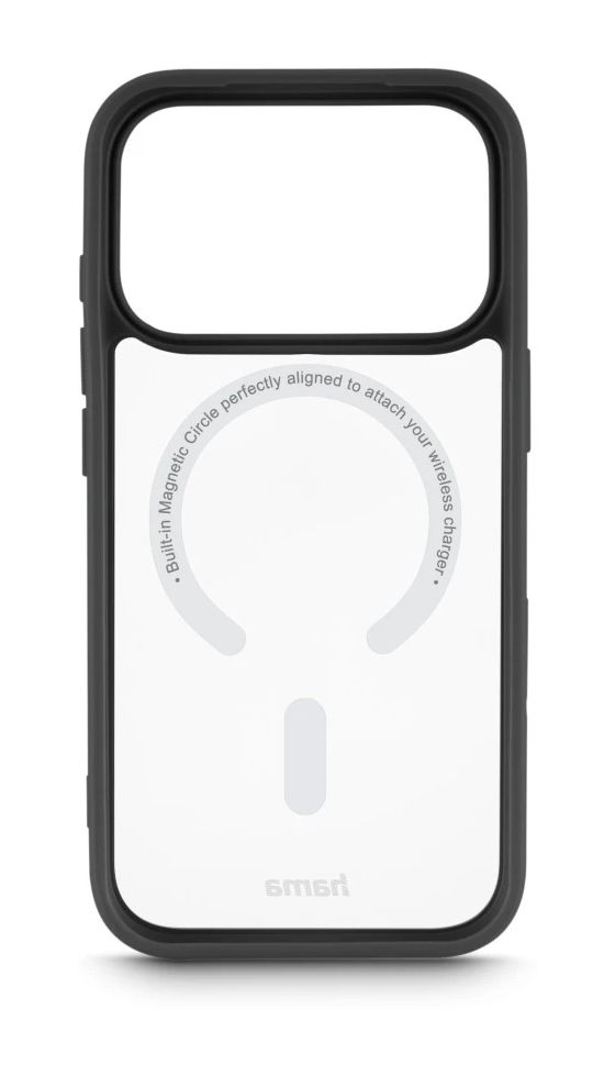 232425 Frame Protect Cover für Apple iPhone 17 Pro (Transparent, Schwarz) 