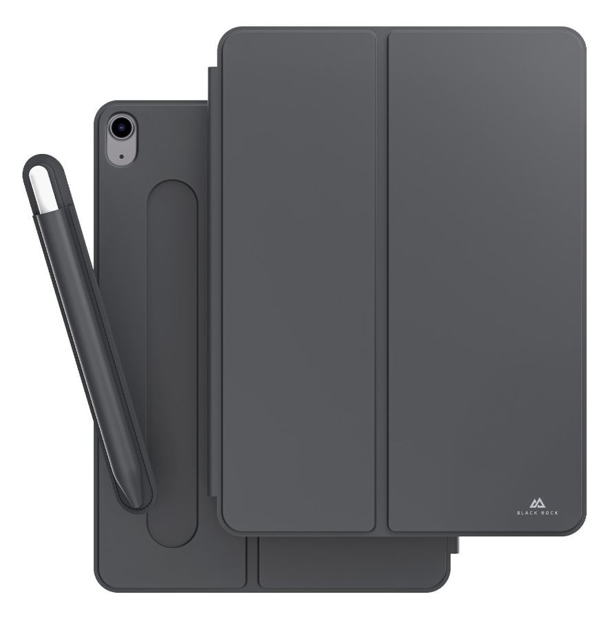 Black Rock Folio aus Kunststoff für Apple iPad 10.2" (2019/2020/2021) bis 25,9 cm (10.2") Staubresistent, Kratzresistent mit Magnetverschluss (Schwarz) 