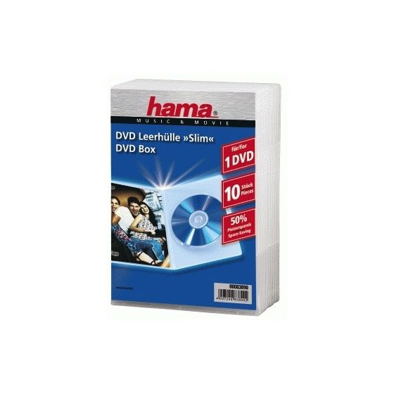 DVD Jewel Case, Slim 10, transparent 