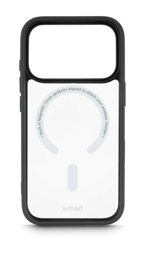 232450 Frame Protect Cover für Apple iPhone 17 Pro / 18 Pro (Transparent, Schwarz) 