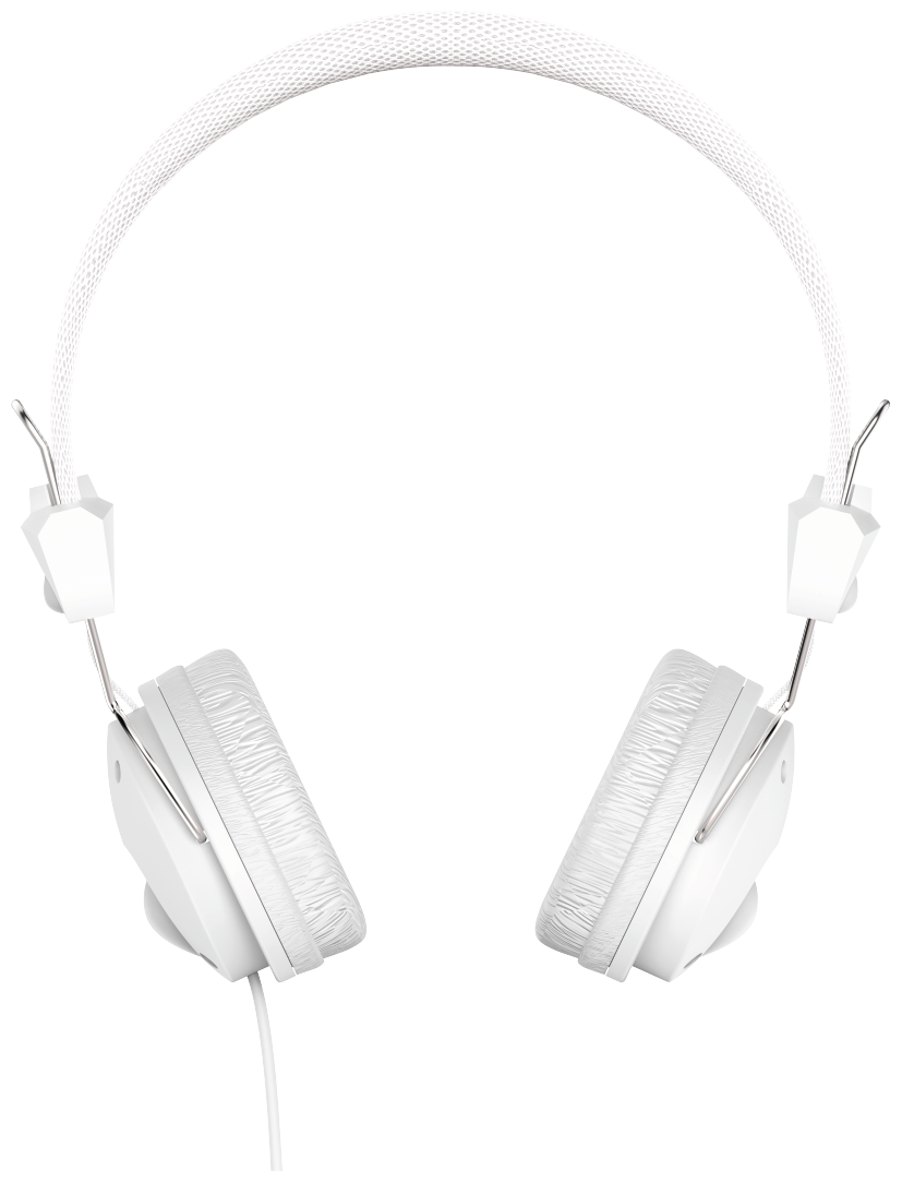 184017 Fun4Phone Ohraufliegender Kopfhörer Kabelgebunden (Weiß) 