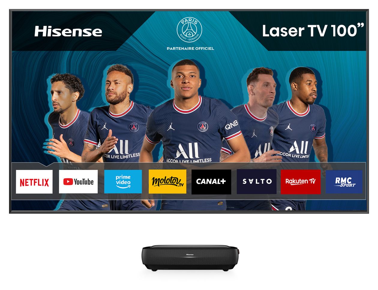 100L9G-D12 4K Laser TV  (Schwarz) 