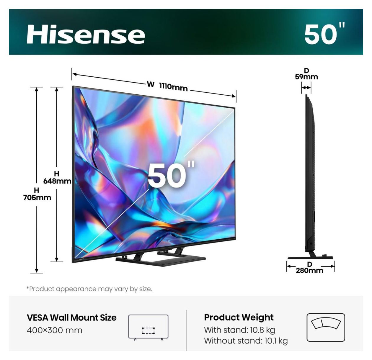 50A79S QLED 127 cm (50 Zoll) Fernseher 4K Ultra HD 