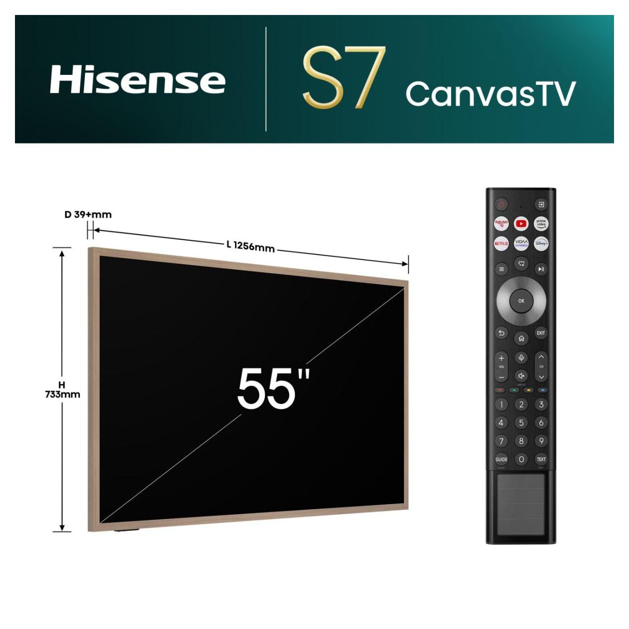 55S7NQ QLED 139,7 cm (55 Zoll) Fernseher 4K Ultra HD VESA 400 x 200 mm  (Gold) 