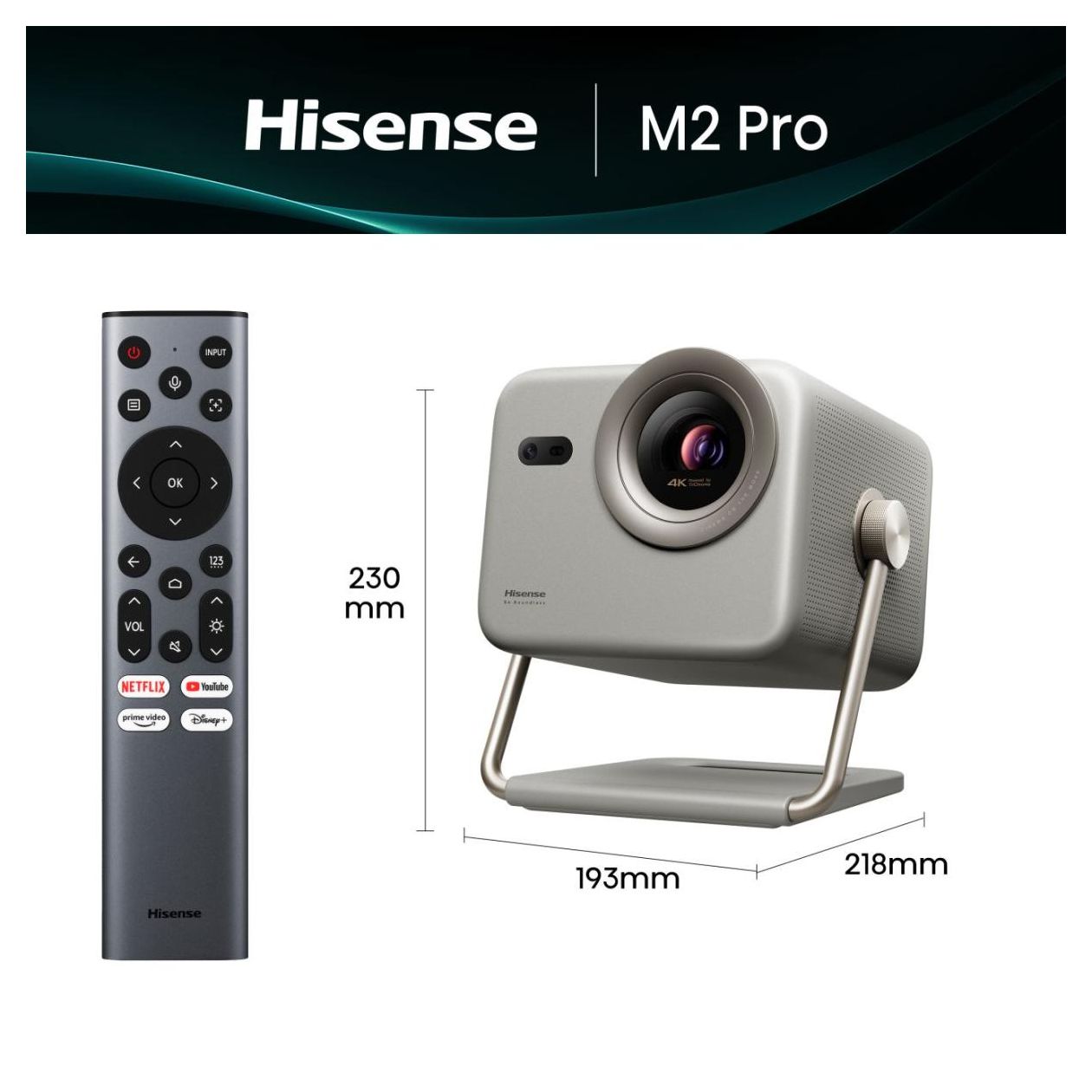 M2 Pro UHD 4K (3840x2160) DLP Laser  (Grau) 
