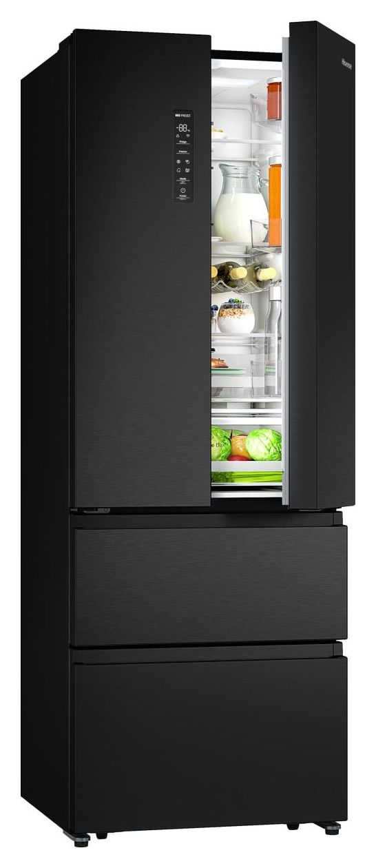 RF632N4AFC1 Side-by-Side Kühl-/ Gefrierkombination French Door 336 l / 149 l 189 kWh NoFrost 2013 mm x 704 mm  (Schwarz) 
