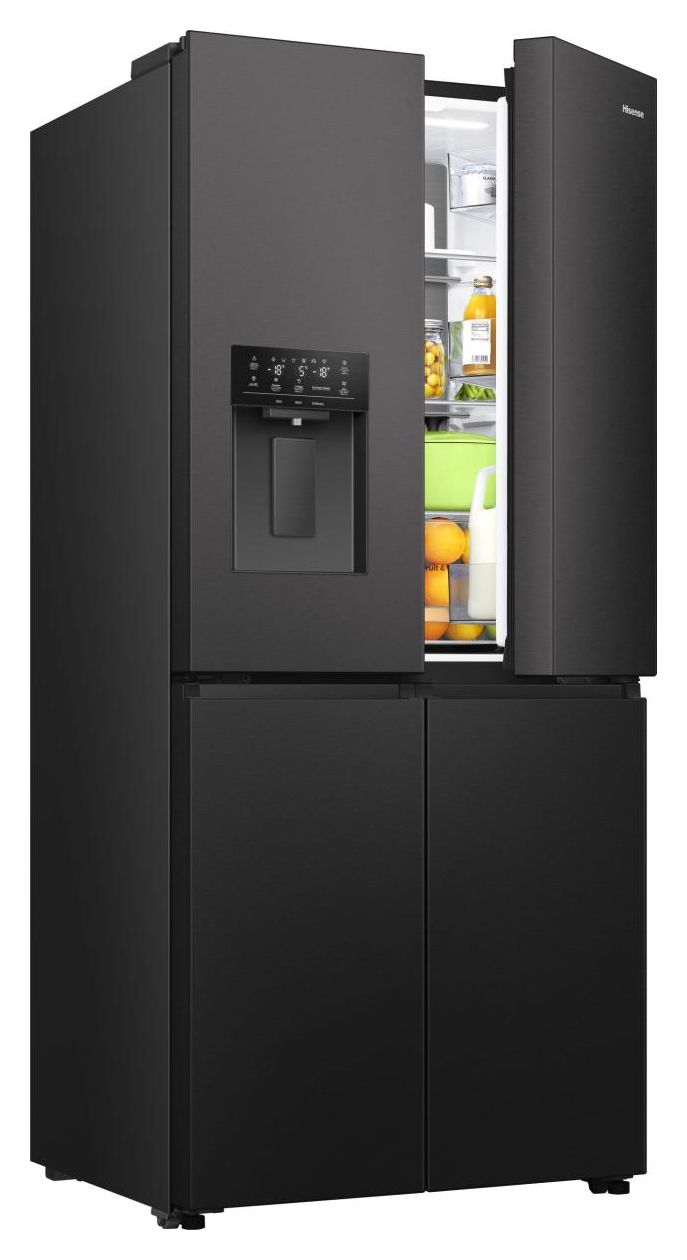 RQ5P470SYFD Side-by-Side Kühl-/ Gefrierkombination 304 l / 87 l 235 kWh NoFrost 1785 mm x 794 mm  (Schwarz) 
