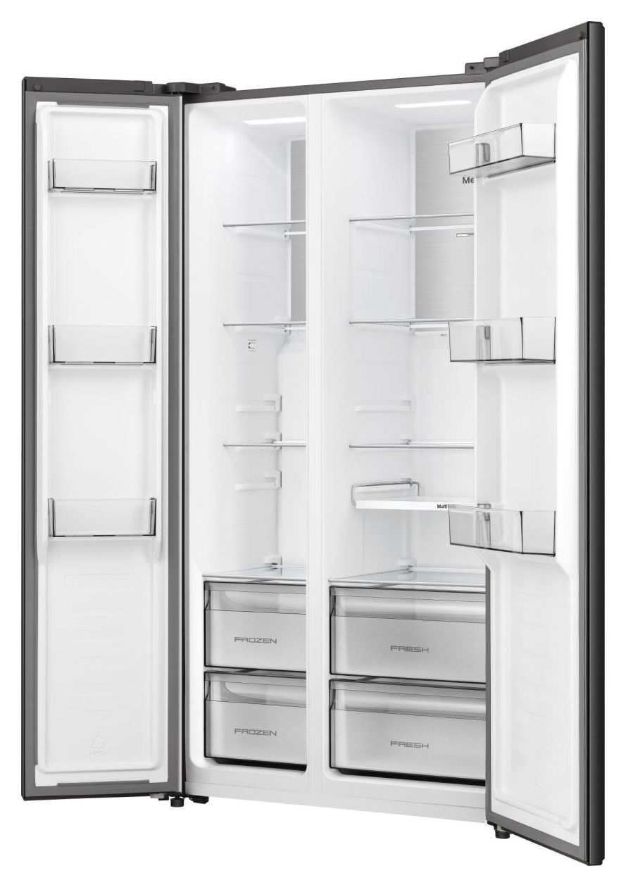 RS3P538NAFE Side-by-Side Kühl-/ Gefrierkombination 336 l / 191 l 313 kWh NoFrost 1786 mm x 911 mm  (Schwarz, Edelstahl) 