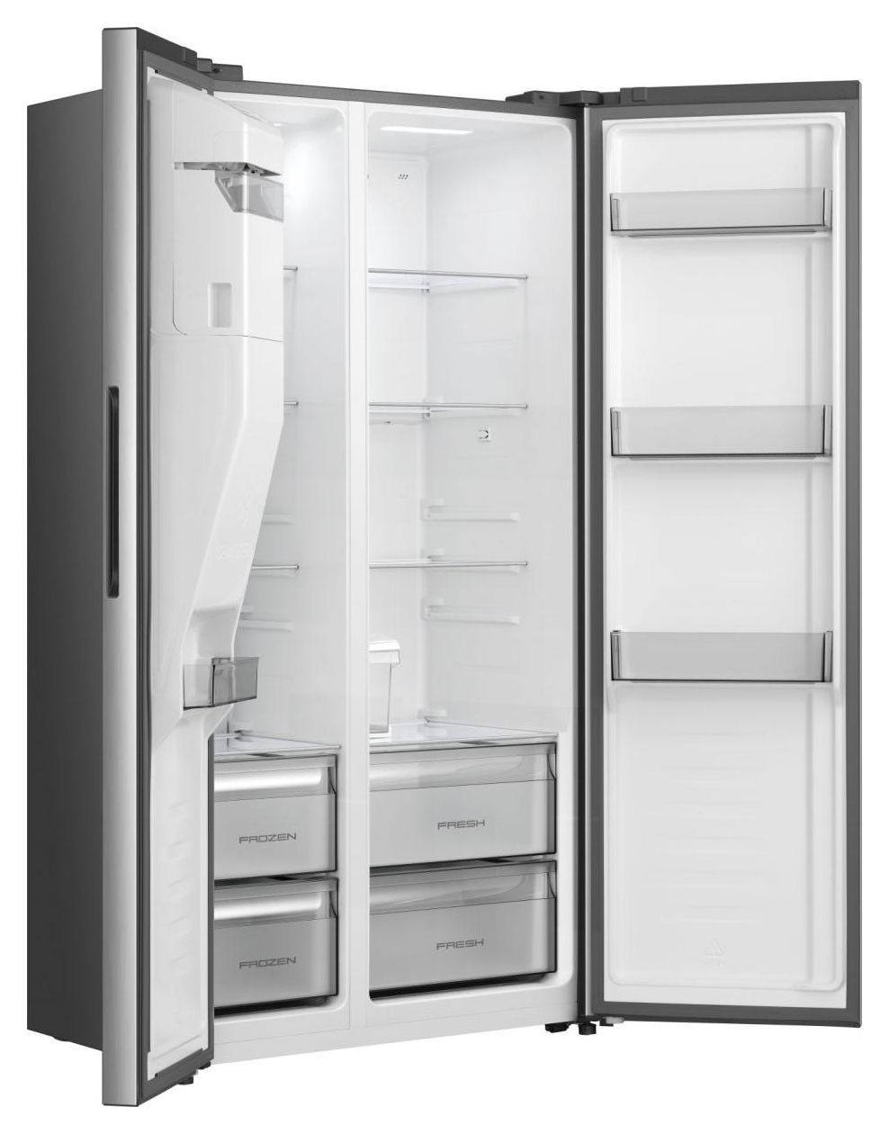 RS5P528STIE Side-by-Side Kühl-/ Gefrierkombination 347 l / 181 l 312 kWh NoFrost 1786 mm x 911 mm  (Grau, Edelstahl) 