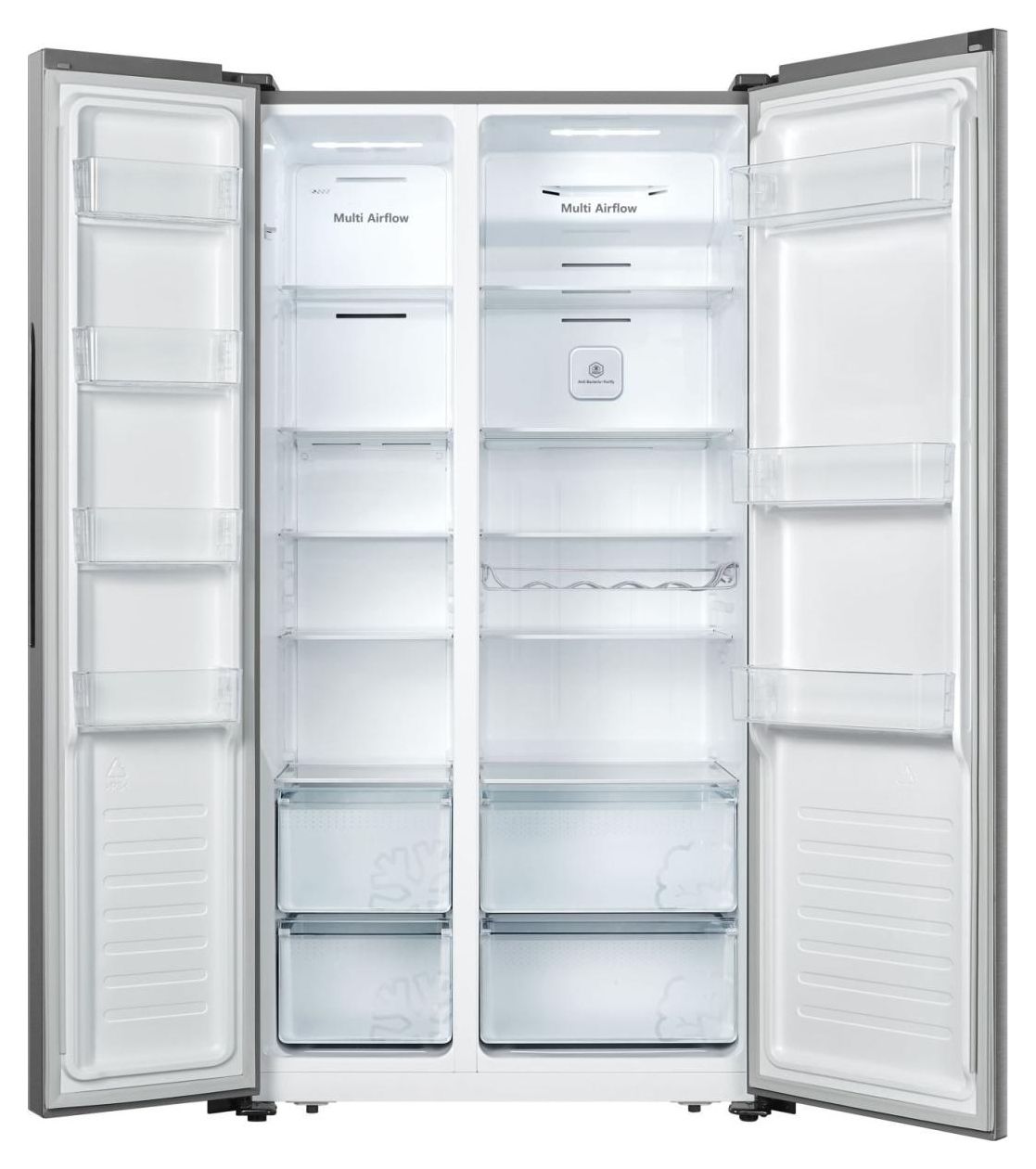 RS677N4BIE Side-by-Side Kühl-/ Gefrierkombination 334 l / 185 l 309 kWh NoFrost 1786 mm x 910 mm  (Grau) 