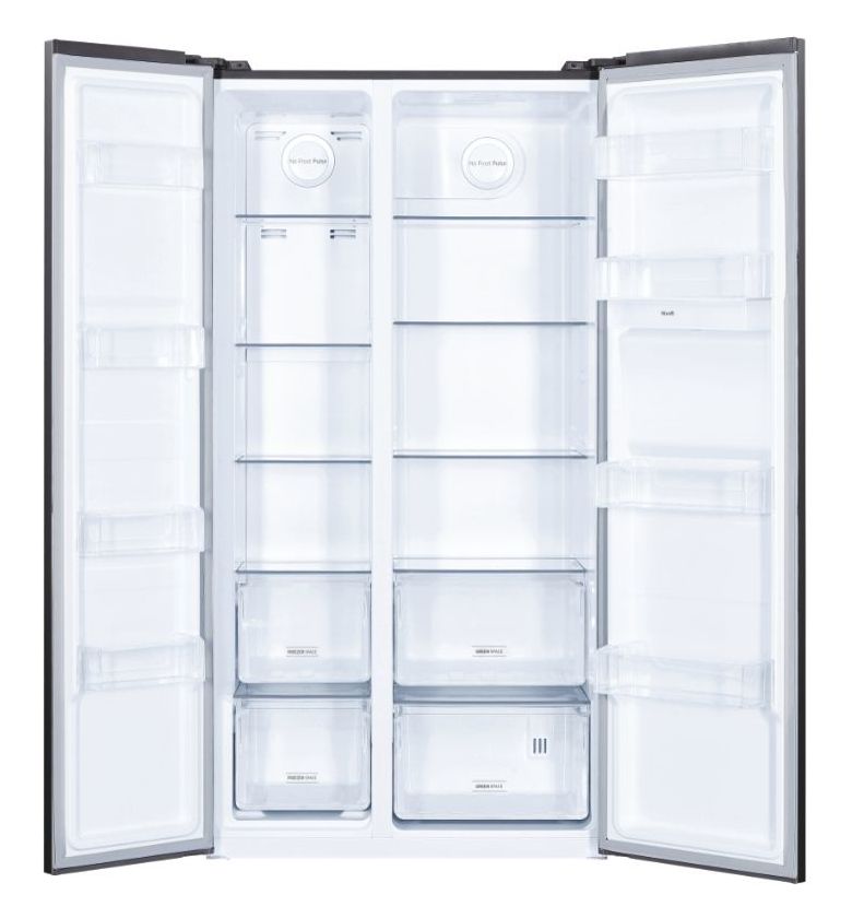 HHSBSO6174BWD Side-by-Side Kühl-/ Gefrierkombination 344 l / 185 l 312 kWh NoFrost 1770 mm x 900 mm  (Anthrazit) 