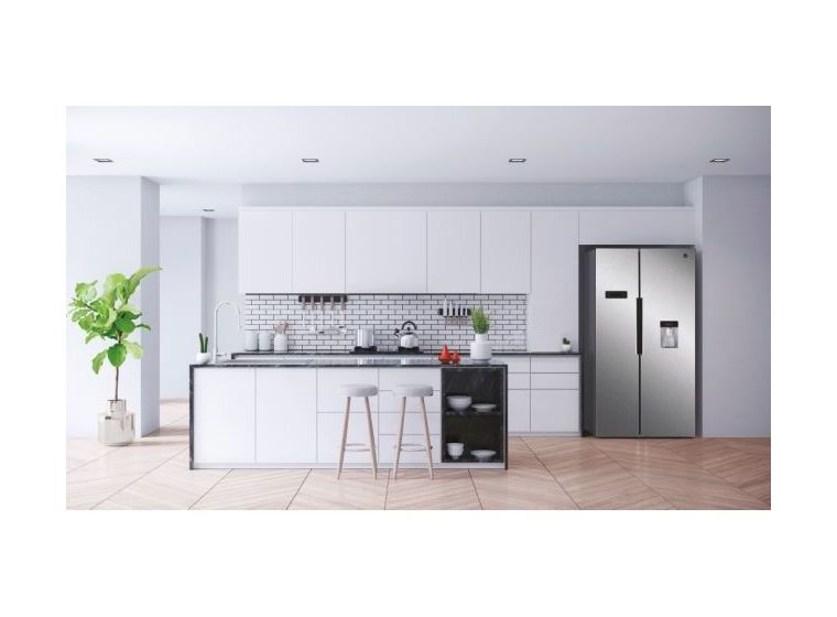 HHSBSO6174XWD Side-by-Side Kühl-/ Gefrierkombination 344 l / 185 l 312 kWh NoFrost 1770 mm x 900 mm  (Edelstahl) 