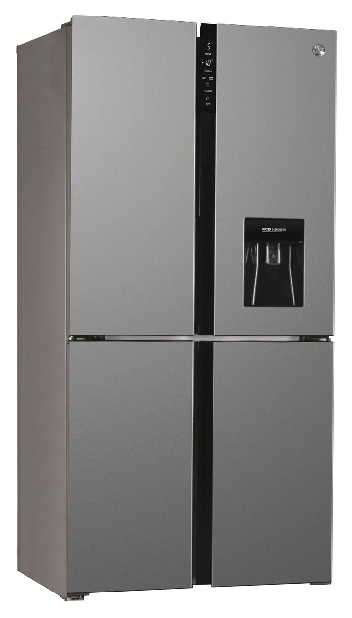 HSC818EXWD Side-by-Side Kühl-/ Gefrierkombination 284 l / 148 l 282 kWh NoFrost 1830 mm x 836 mm  (Silber) 