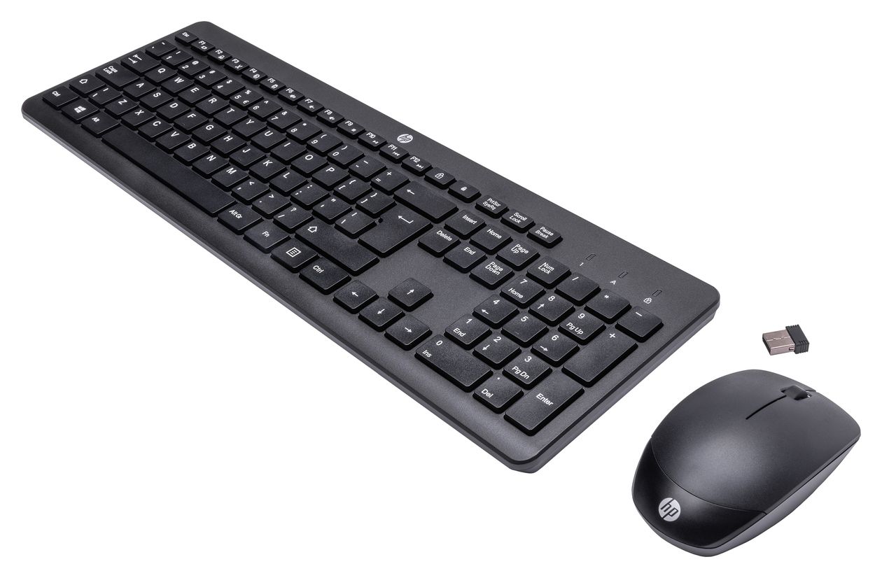 230 Büro Tastatur RF Wireless 2.4 GHz  (Schwarz) 