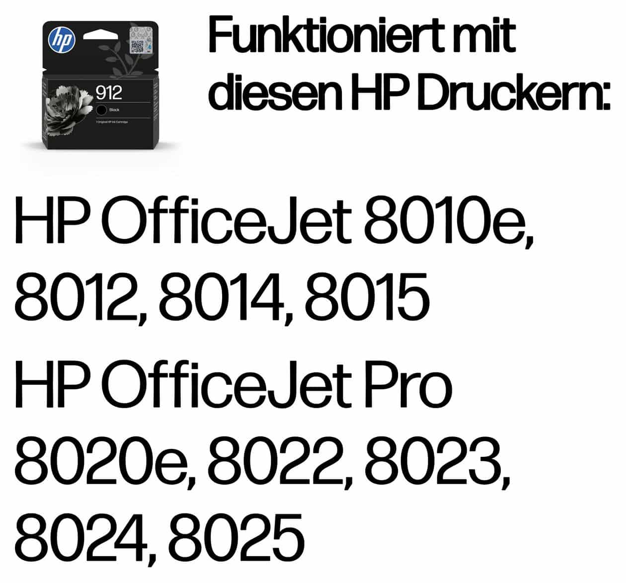 Nr.912 originale Druckerpatronen Schwarz 6,5 ml 250 Seiten 