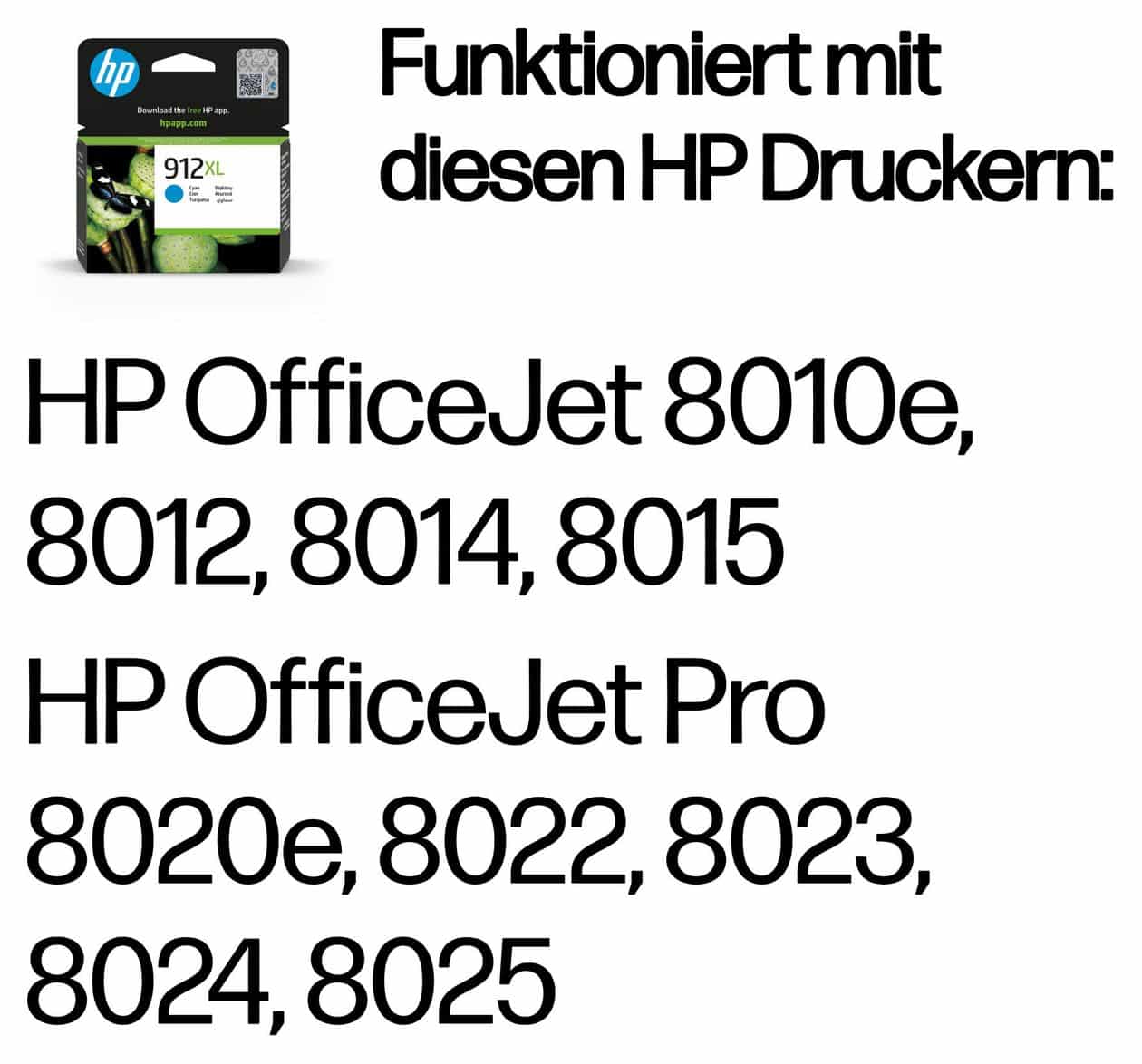 Nr.912XL originale Druckerpatronen Cyan 8,5 ml 