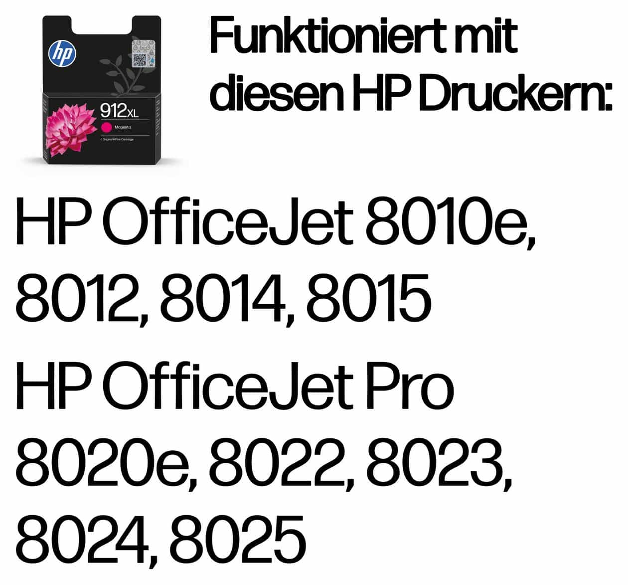 Nr.912XL originale Druckerpatronen Magenta 9 ml 