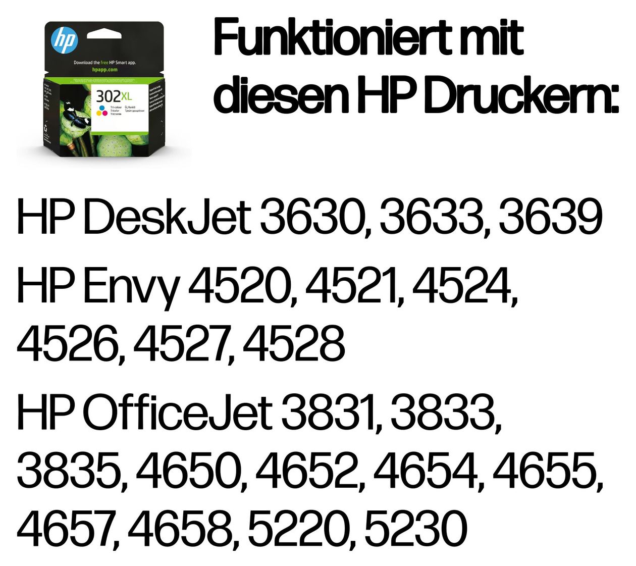Nr.302XL Druckerpatronen Cyan, Magenta, Gelb 