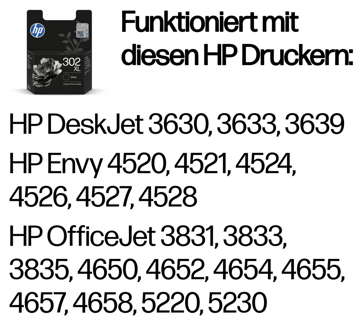 Nr.302XL Druckerpatronen Schwarz 430 Seiten 