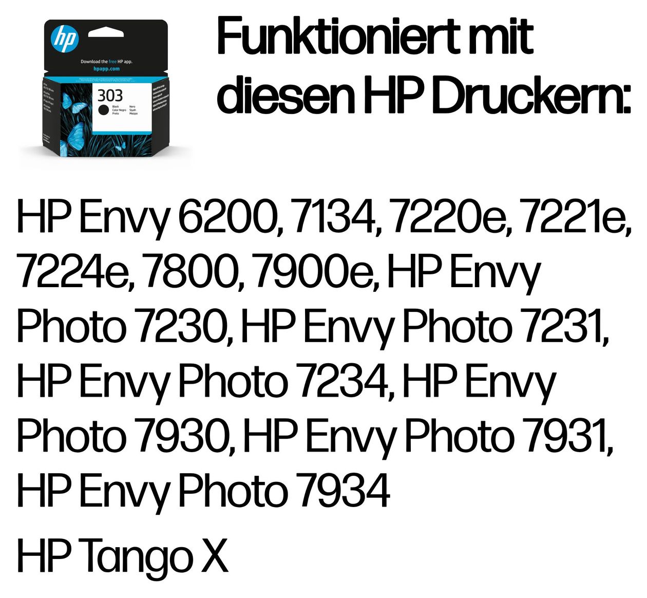 Nr.303 Druckerpatronen Schwarz 200 Seiten 